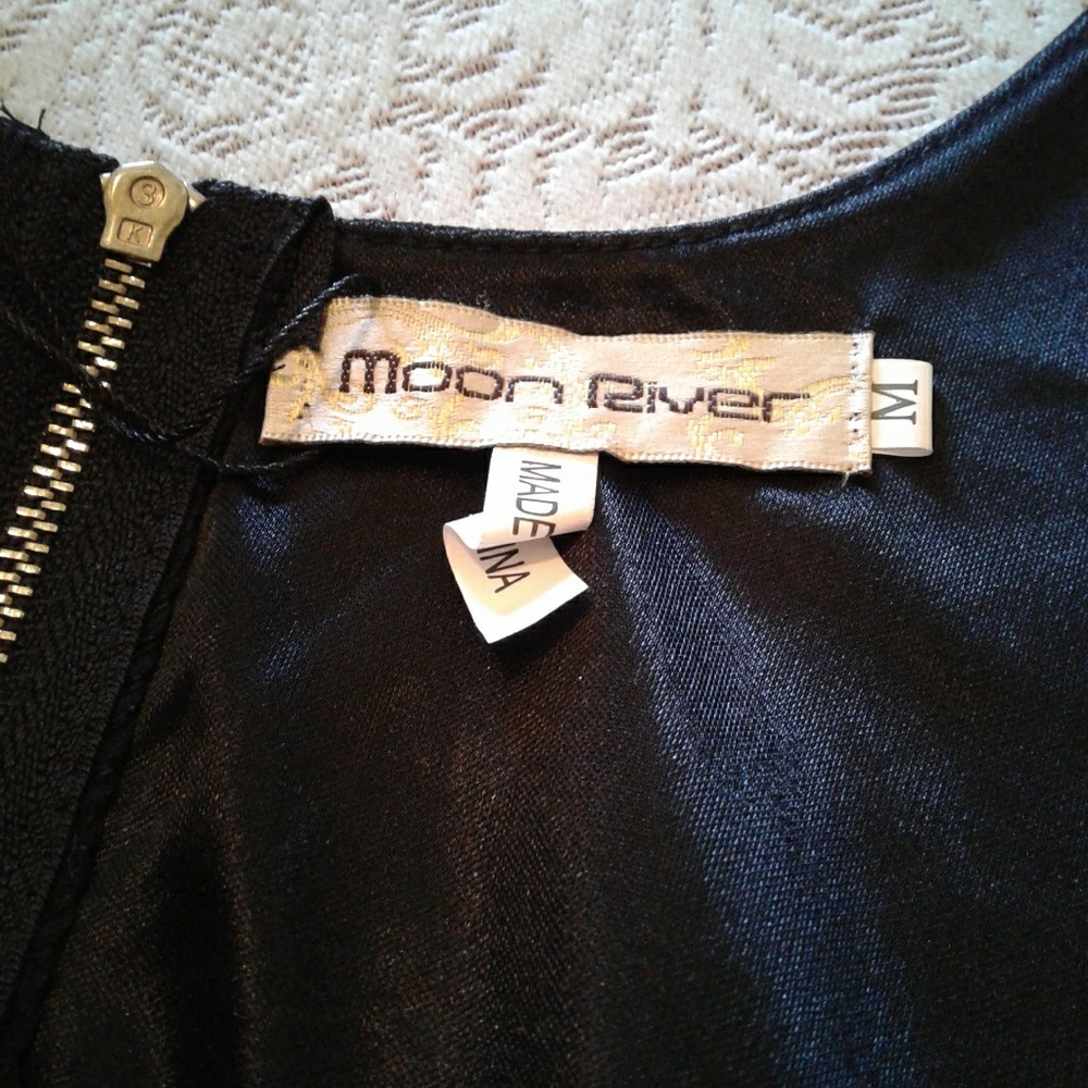 🌺NWT Moon River Black Fully Lined Cocktail Dress - Picture 4 of 6